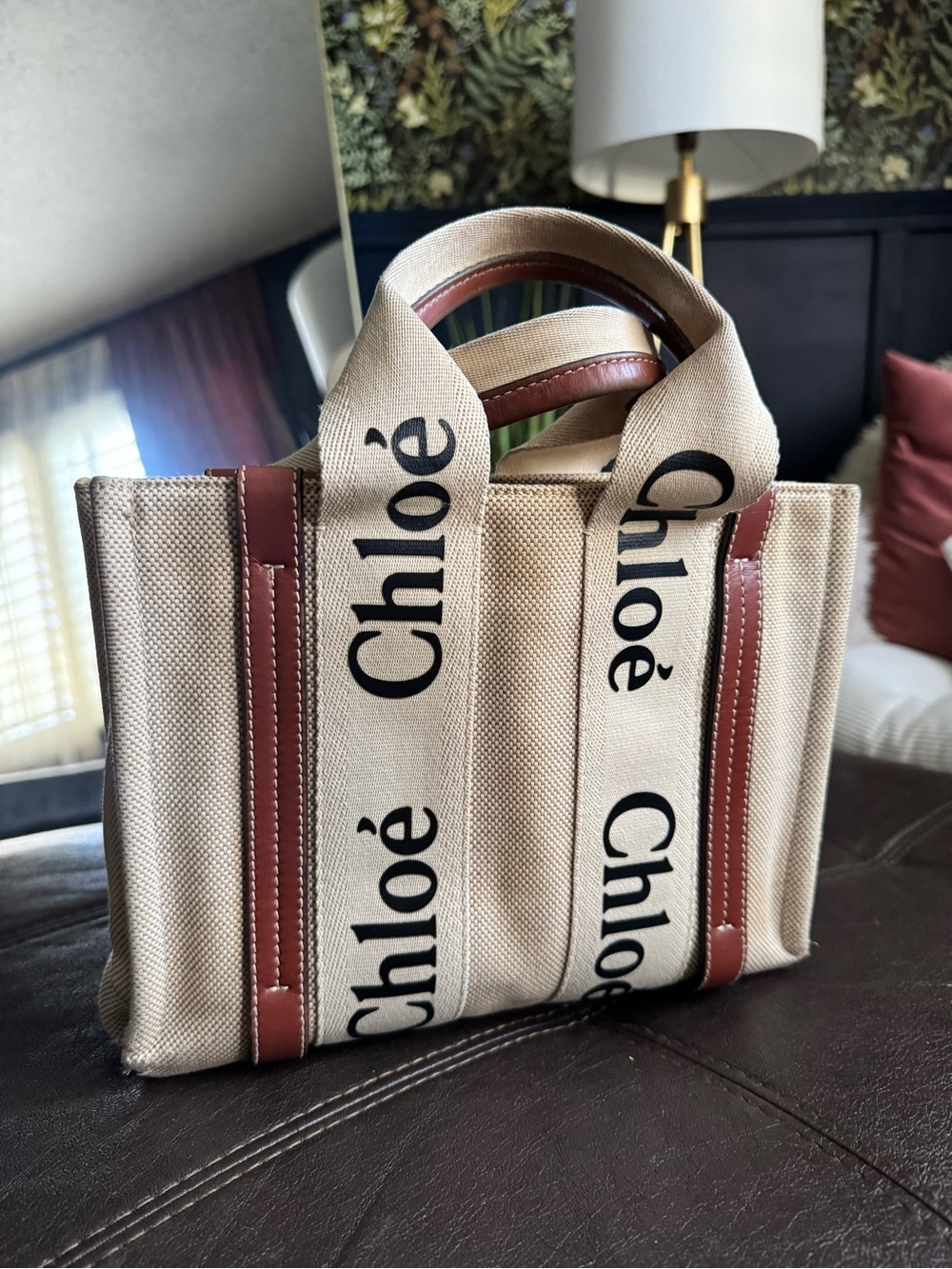 Chloe small tote woody Canvas bag bag